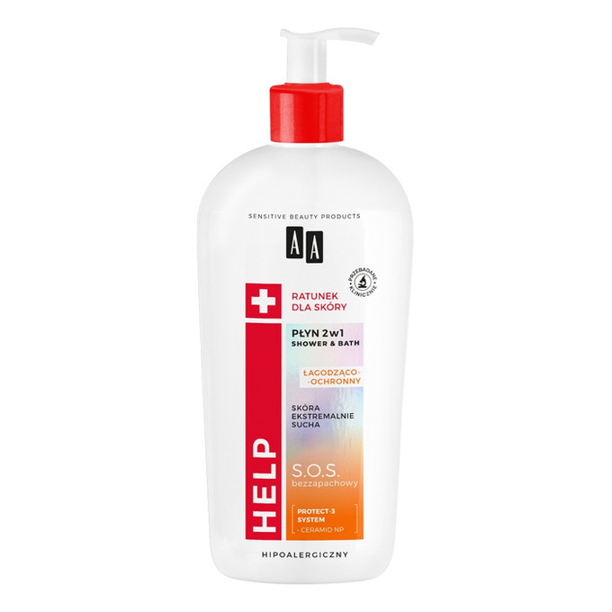 Help płyn 2w1 Shower & Bath łagodząco-ochronny 400 ml