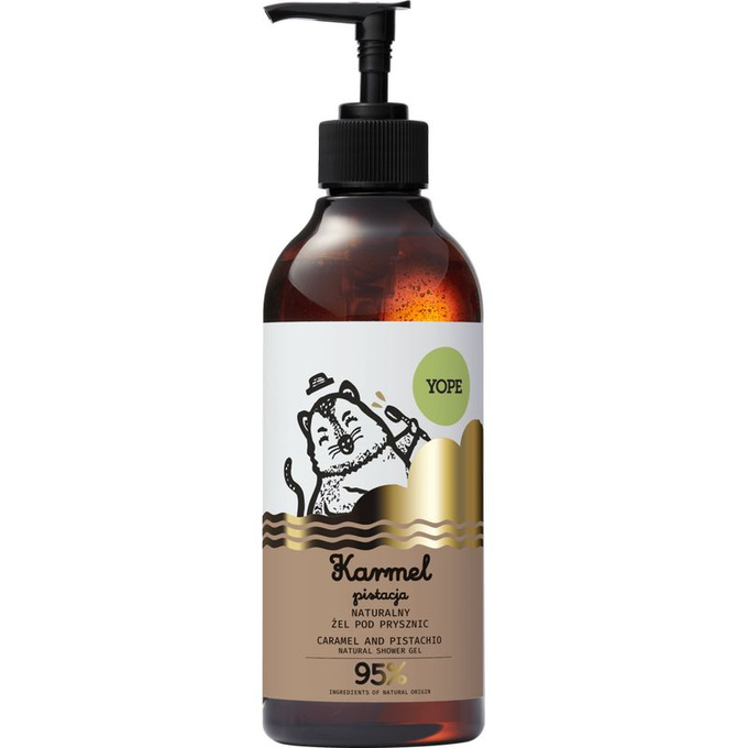 YOPE Żel pod prysznic Pistacja Karmel, 400 ml