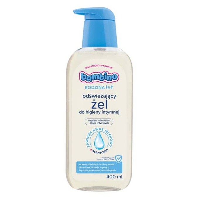 Rodzina odświeżający żel do higieny intymnej hiperdelikatny 400 ml
