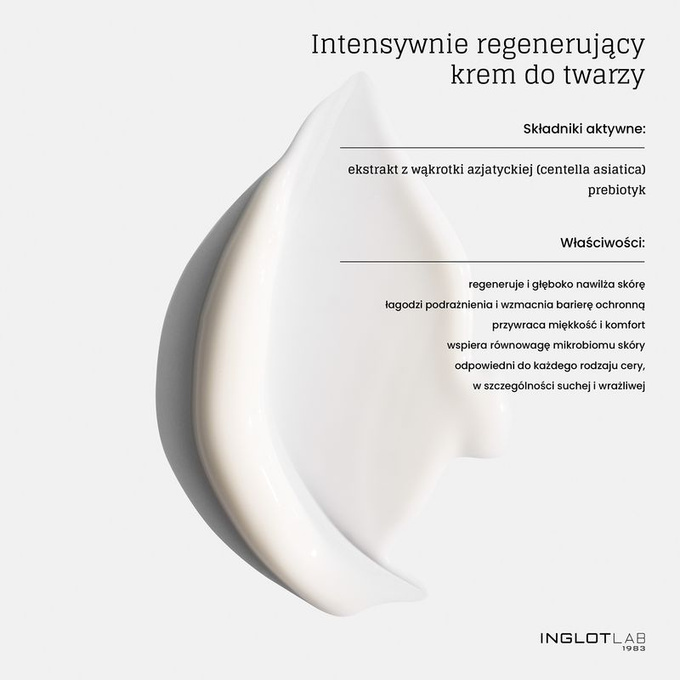 INGLOT Intensywnie regenerujący krem do twarzy, 50 ml