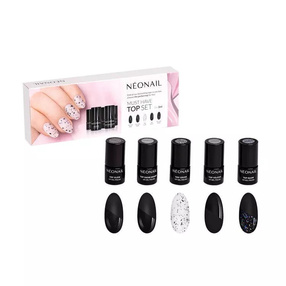 NeoNail Must Have Top zestaw topów hybrydowych 5x3ml