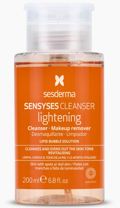 SESDERMA SENSYSES CLEANSER lightening, płyn liposomowy do demakijażu i oczyszczania, 200 ml