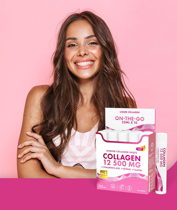 Swedish Nutra Marine Collagen 12 500 mg Shots Kolagen morski w shotach, 10 szt x 25 ml