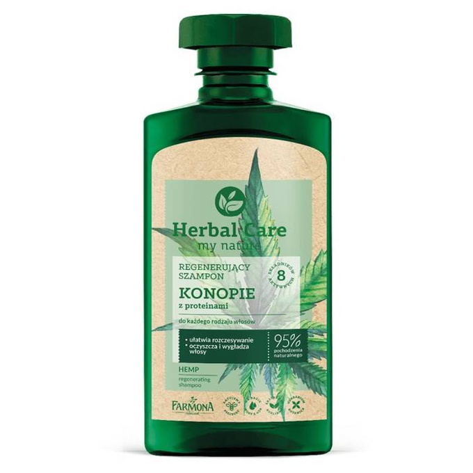 Herbal Care regenerujący szampon do włosów Konopie z Proteinami 330 ml