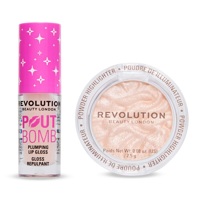 REVOLUTION Shimmer Mini Duo – mini zestaw rozświetlający