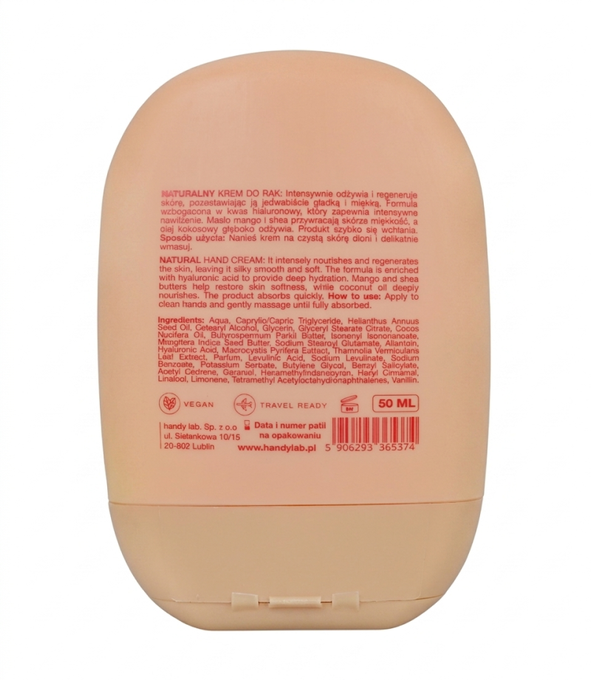 handy lab. Odżywczy krem do rąk Glow & Go 50 ml