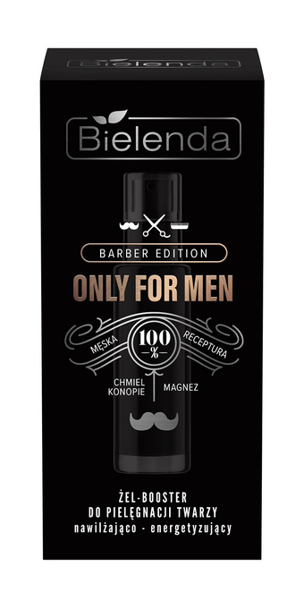 Bielenda ONLY FOR MEN - BARBER EDITION Żel-booster nawilżająco-energetyzujący 30 ml