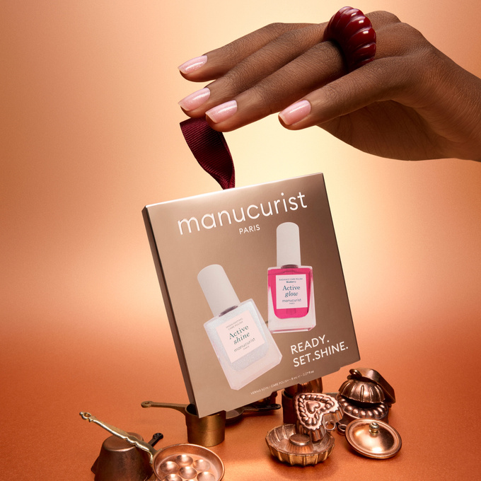 Manucurist Ready, Set, Shine! Zestaw do pielęgnacji paznokci 2 x 8ml