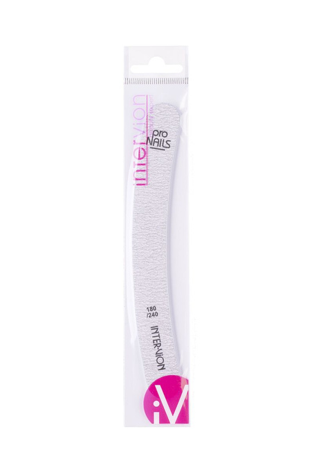 intervion Pilnik do paznokci banan 180/240 PRO NAILS