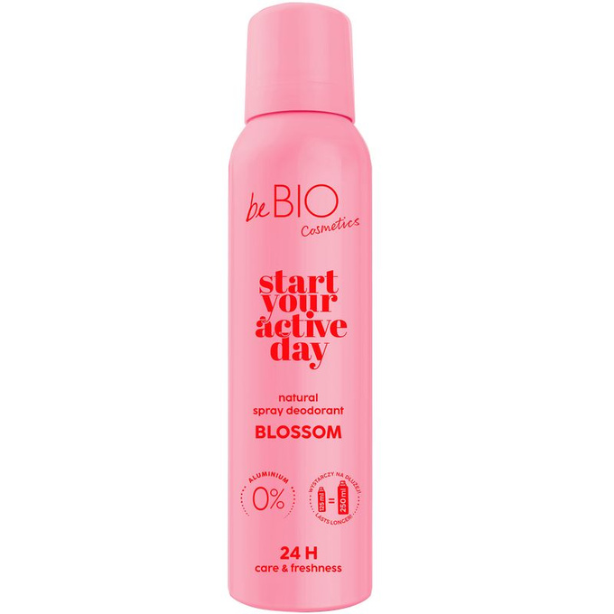 beBIO Naturalny dezodorant w sprayu Blossom, 125 ml