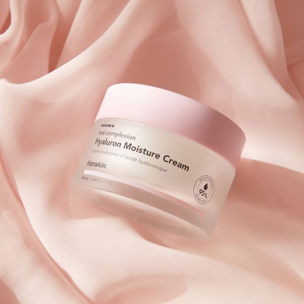 Hanskin Real Complexion Krem nawilżający z kwasem hialuronowym, 50 ml