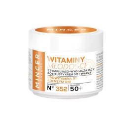 Witaminy Młodości 50+ krem półtłusty stymulująco-wygładzający do twarzy 352 50 ml