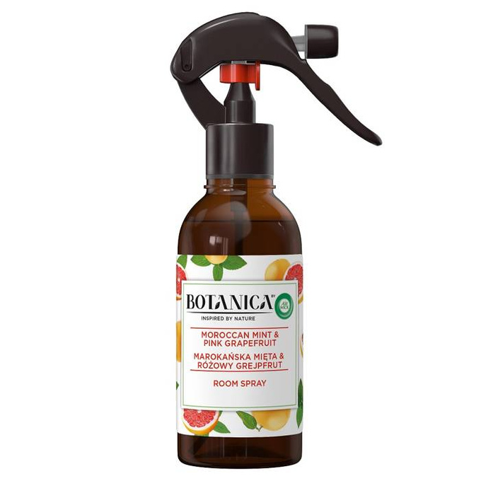 Botanica Room Spray odświeżacz powietrza w sprayu Marokańska Mięta & Różowy Grejpfrut 236 ml