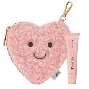 PUPA Milano Teddyland Balsam do ust z kosmetyczką - brelokiem - 001 Rice Milk and Sugar, 10 ml