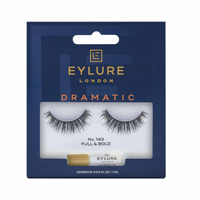 Eylure Dramatic Lashes sztuczne rzęsy z klejem efekt podwójnej objętości No. 143