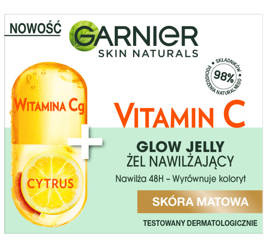Skin Naturals Vitamin C Glow Jelly żel nawilżający do twarzy Witamina Cg + Cytrus 50 ml