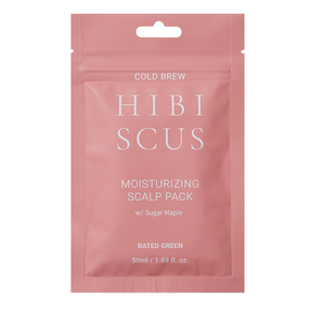 RATED GREEN Cold Brew Hibiscus Nawilżająca kuracja do suchej skóry głowy z hibiskusem i syropem klonowym 50 ml