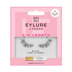 Eylure 3/4 Length Lashes sztuczne rzęsy z klejem efekt unikalnego podkreślenia No. 013