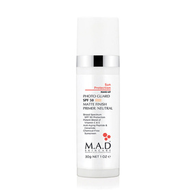 M.A.D Skincare Filtr przeciwsłoneczny spf50, broad spectrum + wyrównująca baza 30 ml