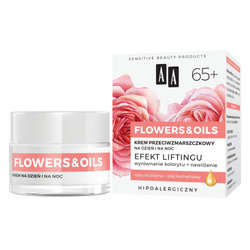 Flowers&Oils 65+ Efekt Liftingu krem przeciwzmarszczkowy na dzień i na noc 50 ml