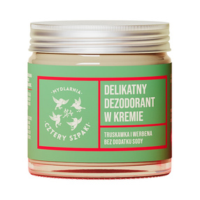 4 Szpaki Dezodorant w kremie magnezowy Truskawka Werbena, 60 ml