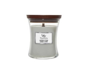 Woodwick - LAVENDER & CEDAR - świeca mała 85 g