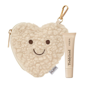 PUPA Milano Teddyland Balsam do ust z kosmetyczką - brelokiem - 002 Oat Milk and Vanilla, 10 ml