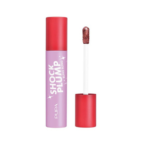 PUPA Milano Shock Plump Bling Bling Błyszczyk powiększający usta z drobinkami - 014 24-Carat Choco, 5 ml