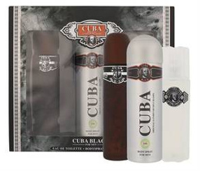 Cuba Original Cuba Black zestaw woda toaletowa spray 100ml + dezodorant spray 200ml + woda po goleniu 100ml