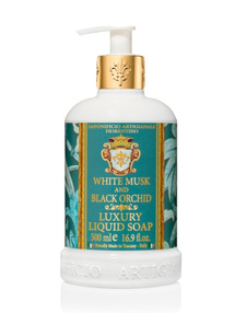 Fiorentino Naturalne mydło w płynie o zapachu Białego Piżma i Czarnej Orchidei, 500 ml