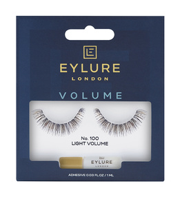 Eylure Volume Lashes sztuczne rzęsy z klejem efekt pogrubienia No. 100