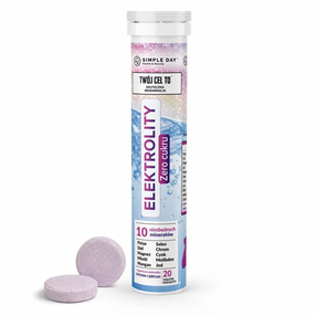Twój Cel To Elektrolity Zero Cukru - smak jagodowy, 20 tabletek