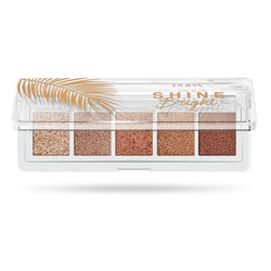 PUPA Milano Shine Bright Paleta cieni do powiek 002 Sunset Gold