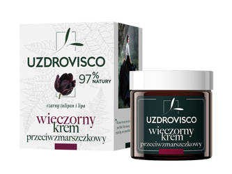 UZDROVISCO Czarny tulipan Wieczorny krem na noc przeciwzmarszczkowy 50 ml