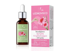 UZDROVISCO Bezolejowe Serum wygładzające anti-aging, niezapychające 30 ml