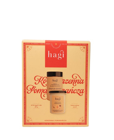 Hagi Zestaw Korzenna Pomarańcza – świeca sojowa + sól do kąpieli