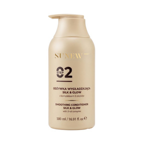 SunewMed+ Silk & Glow Wygładzająca odżywka do włosów z kompleksem 5 olejków 500 ml