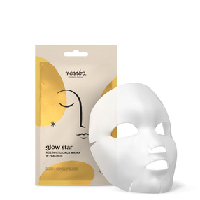 RESIBO Glow Star rozświetlająca maska w płachcie, 1 sztuka