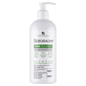 Seboradin Pure Balance szampon oczyszczająco-normalizujący, 400  ml