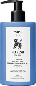 Yope Men Refresh My Hair Szampon Przetłuszczanie, 300 ml