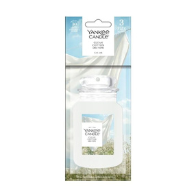 Yankee Candle Car Jar Zapach do samochodu Clean Cotton, 3-pak