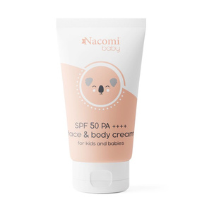 Nacomi Baby Fotostabilny krem do twarzy i ciała dla dzieci SPF 50, 50 ml