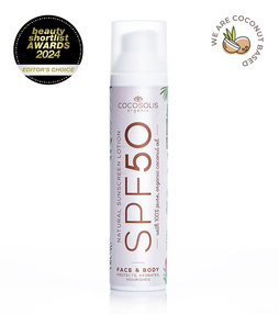 Cocosolis Natural Sunscreen Lotion Krem przeciwsłoneczny SPF 50, 100 ml