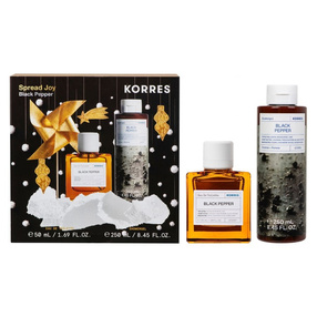 Korres Zestaw Black Pepper Zapach EDT + Żel pod prysznic