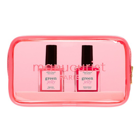 Manucurist Green Jelly Kit zestaw 2 lakiery Jelly w kosmetyczce, 2 x 15 ml