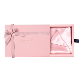 SLAAP Jedwabna poszewka na poduszkę pudrowy róż, 50 x 60 cm