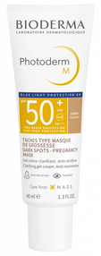 BIODERMA Photoderm M Krem koloryzujący SPF50+ 40 ml - Ciemny