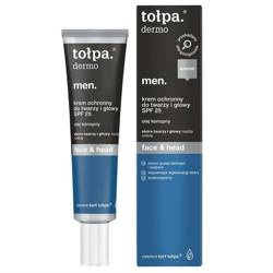 Tołpa Dermo Men face & head krem ochronny do twarzy i głowy, SPF 25 40 ml