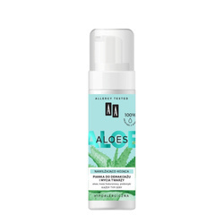 Aloes 100% Aloe Vera Extract pianka do demakijażu i mycia twarzy nawilżająco - kojąca 150 ml