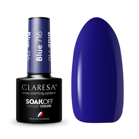 Claresa Soak Off UV/LED Blue lakier hybrydowy 716 5g